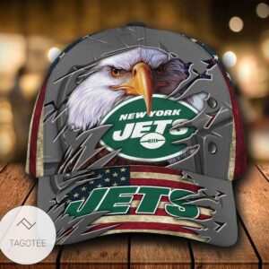 Personalized Nfl New York Jets 3D Eagle Hat Cap