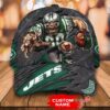 Personalized Nfl New York Jets 3D Mascost Custom Name Cap