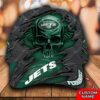 Personalized Nfl New York Jets Skull Custom Name Cap