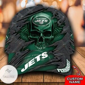 Personalized Nfl New York Jets Skull Hat Cap