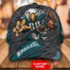 Personalized Nfl Philadelphia Eagles 3D Mascost Custom Name Cap