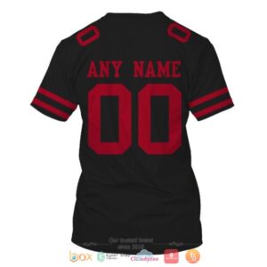 Personalized Nfl San Francisco 49Ers Black Custom 3D Shirt Hoodie