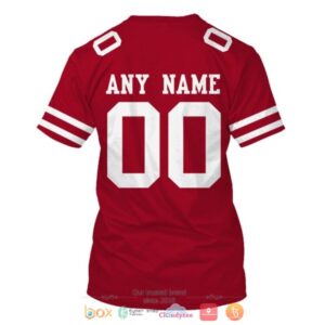 Personalized Nfl San Francisco 49Ers Red Custom 3D Shirt Hoodie