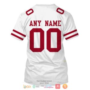Personalized Nfl San Francisco 49Ers White Custom 3D Shirt Hoodie