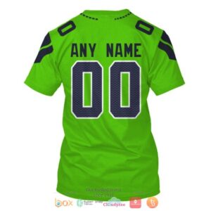 Personalized Nfl Seattle Seahawks Green Custom 3D Shirt Hoodie