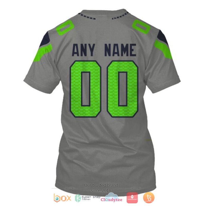 Personalized Nfl Seattle Seahawks Grey Custom 3D Shirt Hoodie Personalized Nfl Seattle Seahawks Grey Custom 3D Shirt Hoodie