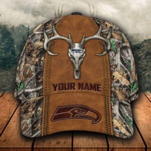 Personalized Nfl Seattle Seahawks Hunting Custom Name Cap
