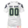 Personalized Nfl Seattle Seahawks White Custom 3D Shirt Hoodie