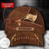 Personalized Nfl Tampa Bay Buccaneers Leather Zipper Print Hat Cap