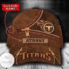 Personalized Nfl Tennessee Titans Leather Zipper Print Hat Cap