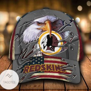 Personalized Nfl Washington Redskins 3D Dad Eagle Hat Cap