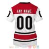 Personalized Nhl Carolina Hurricanes Custom White Red 3D Shirt Hoodie