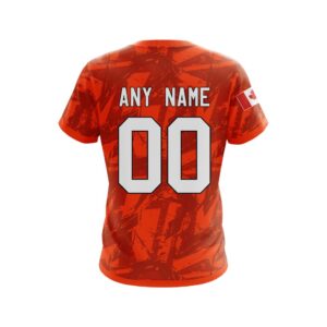 Personalized Nhl Edmonton Oilers Canada Flag 3D Shirt Hoodie