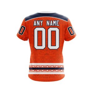 Personalized Nhl Edmonton Oilers Native American 3D Shirt Hoodie