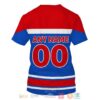 Personalized Nhl New York Rangers Custom Red Blue 3D Shirt Hoodie