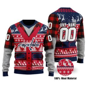 Personalized Nhl Washington Capitals Jacket Custom Ugly Christmas Sweater