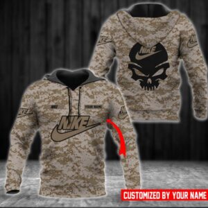 Personalized Nike Skull 3D Shirt Hoodie 3