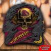 Personalized Nrl Brisbane Broncos 3D Skull Custom Name Cap