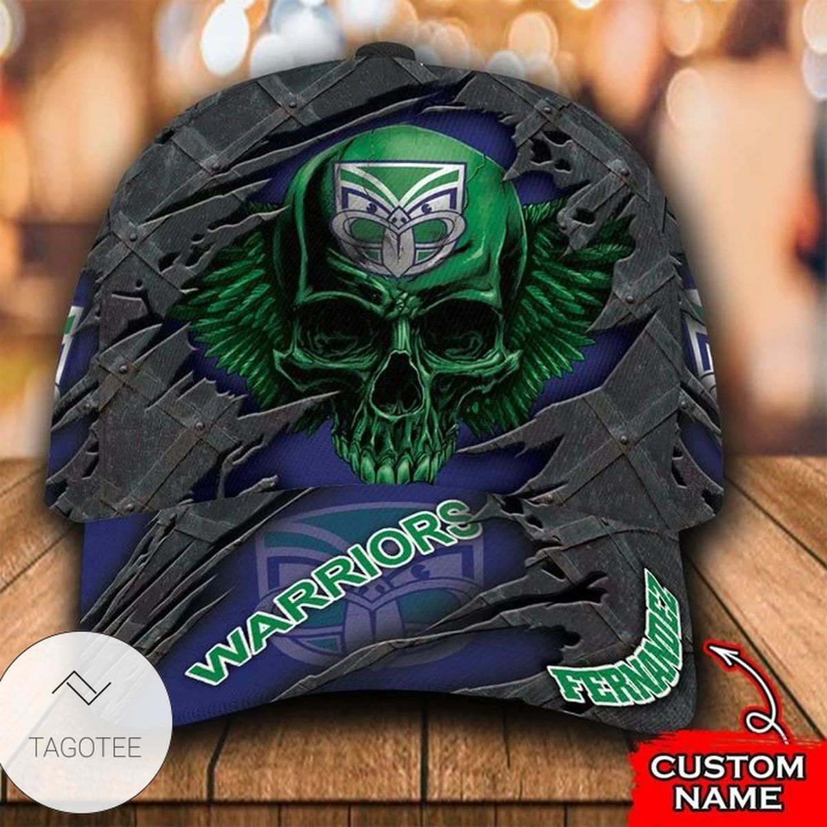 Personalized Nrl New Zealand Warriors 3D Skull Hat Cap Personalized Nrl New Zealand Warriors 3D Skull Hat Cap