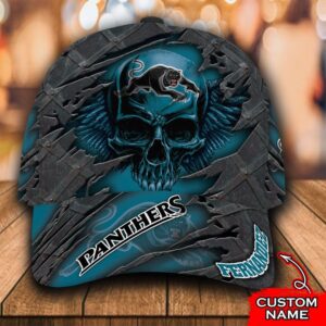 Personalized Nrl Penrith Panthers 3D Skull Custom Name Cap