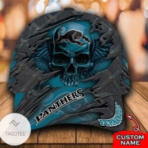 Personalized Nrl Penrith Panthers 3D Skull Hat Cap