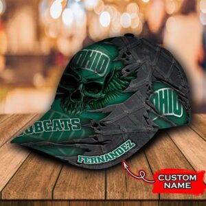 Personalized Ohio Bobcats 3D Skull Cap Hat