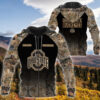Personalized Ohio State Buckeyes Hunting Camo Custom 3D Shirt Hoodie