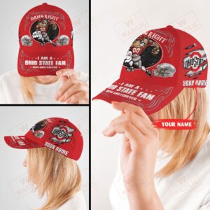 Personalized Ohio State Buckeyes I Am A Fan Now And Forever Cap Hat