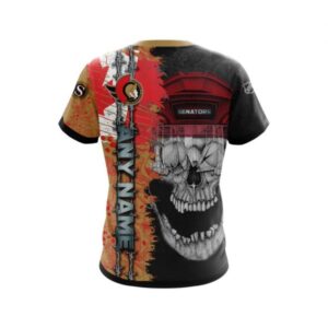 Personalized Ottawa Senators Skull Concept 3D Shirt Hoodie