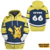 Personalized Pokemon Pikachu Sport 3D Hoodie T Shirt Apparel