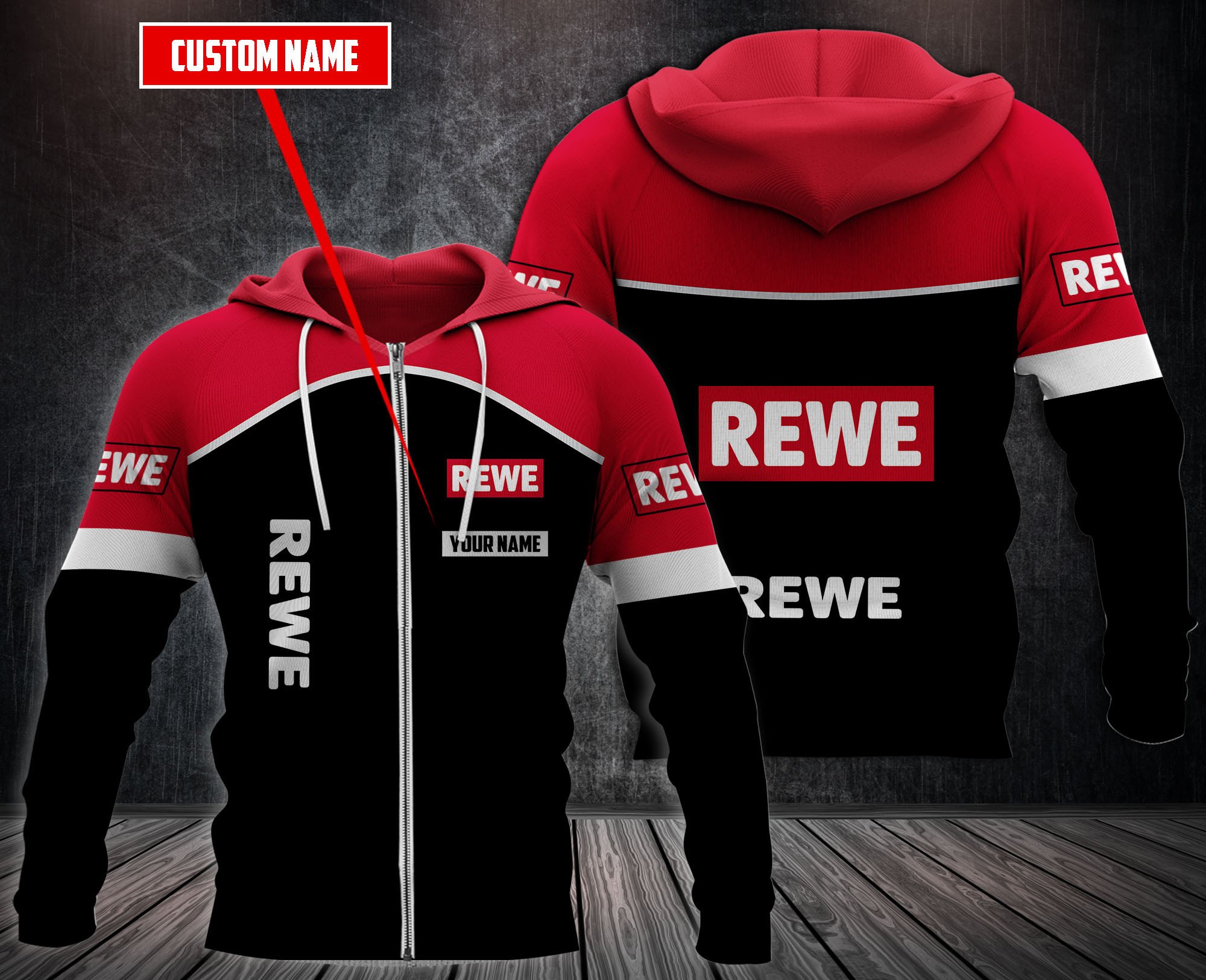 Personalized Rewe 3D Fleece Hoodie Hoodie Personalized Rewe 3D Fleece Hoodie Hoodie