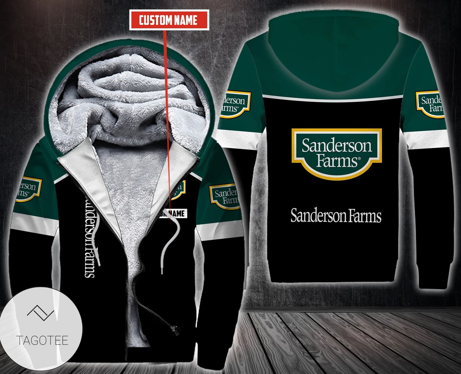 Personalized Sanderson Farms Chicken Fleece Hoodie Personalized Sanderson Farms Chicken Fleece Hoodie