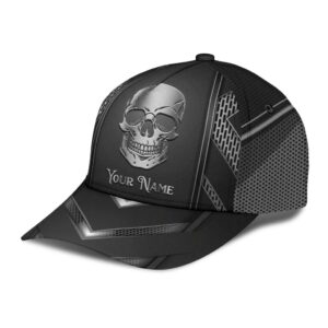 Personalized Skull Silver Pattern Classic Cap
