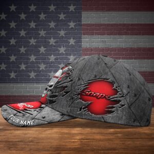 Personalized Snap On Eagle Skull Wings Custom Cap