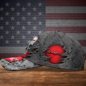 Personalized Snap On Skull Wings Custom Cap