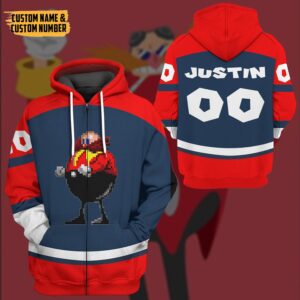 Personalized Sonic The Hedgehog Doctor Eggman Sport 3D Hoodie T Shirt Apparel