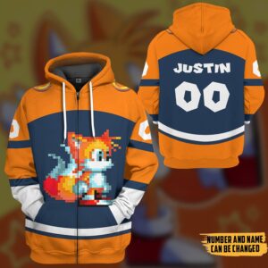Personalized Sonic The Hedgehog Tails Sport 3D Hoodie T Shirt Apparel
