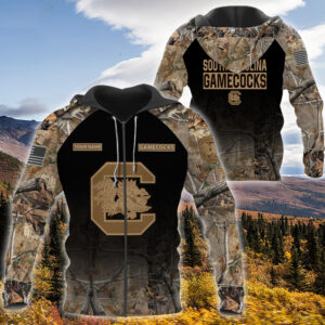 Personalized South Carolina Gamecocks Hunting Camo Custom 3D Shirt Hoodie