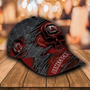 Personalized South Carolina Gamecocks Skull Custom Cap