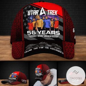 Personalized Star Trek 56 Year Star Trek Hat Cap Thank You For The Memories