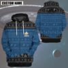Personalized Star Trek The Next Generation 1987 Blue 3D Shirt Hoodie