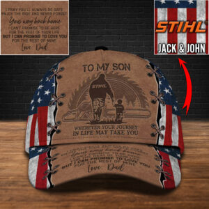 Personalized Stihl To My Son Custom Cap