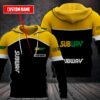Personalized Subway Custom 3D Fleece Hoodie Hoodie
