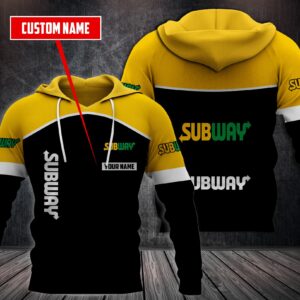 Personalized Subway Custom 3D Fleece Hoodie Hoodie