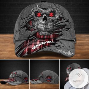 Personalized Suzuki Skull For Fans Cap