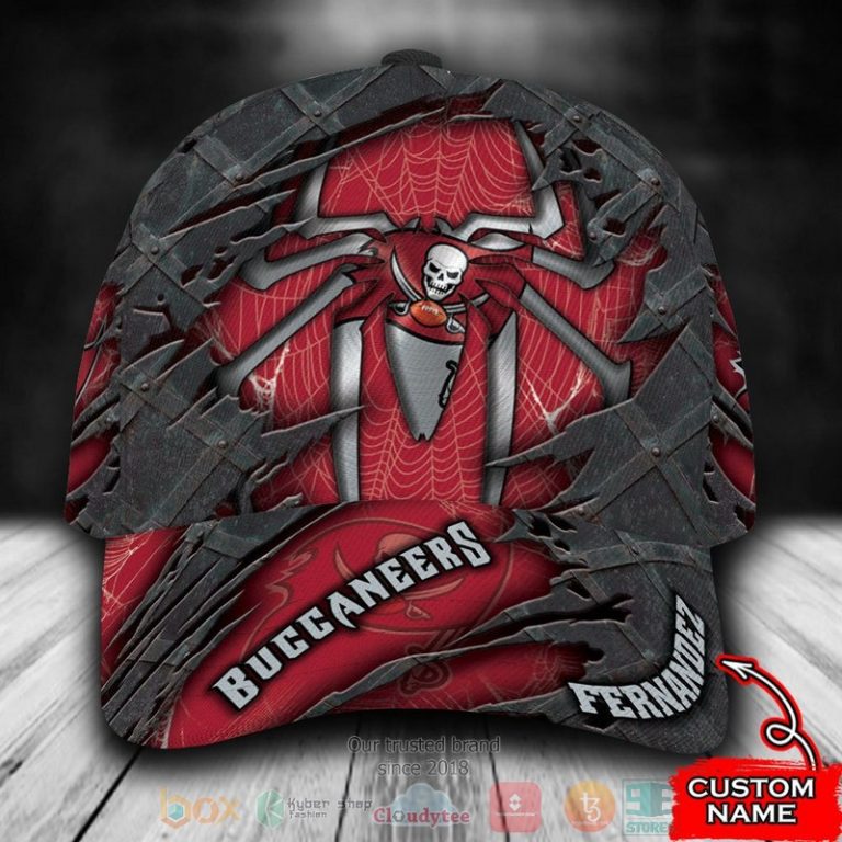 Personalized-Tampa-Bay-Buccaneers-Spider-Man-Nfl-Custom-Name-Cap-1