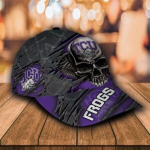 Personalized Tcu Horned Frogs Skull Custom Cap
