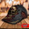 Personalized Texas State Bobcats Skull Custom Cap