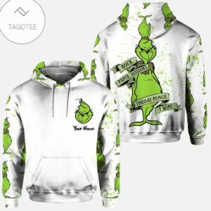 Personalized The Grinch Rock Paper Scissors Throat Punch I Win Hoodie