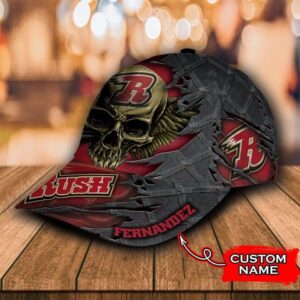 Personalized The Rapid City Rush 3D Skull Cap Hat
